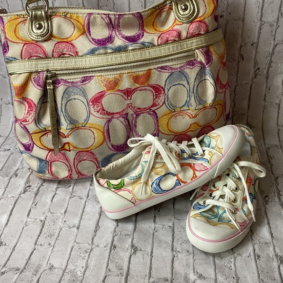 Coach (19023) Poppy Dream Glam Tote with matching shoes (size 8-1/2) - Picture 2 of 16